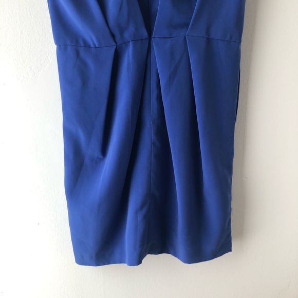 BCBGeneration Blue Azure V-Neck Dress - Picture 8 of 10